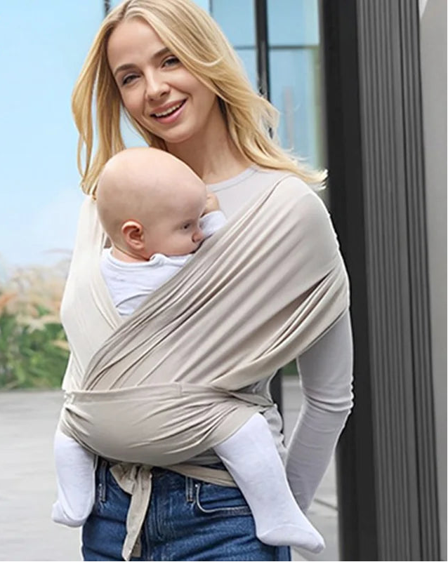 Ergonomic Baby Wrap Sling Carrier Soft Cotton Kangaroo Sling for Newborns to 36 Months Comfortable Front Baby Carrier