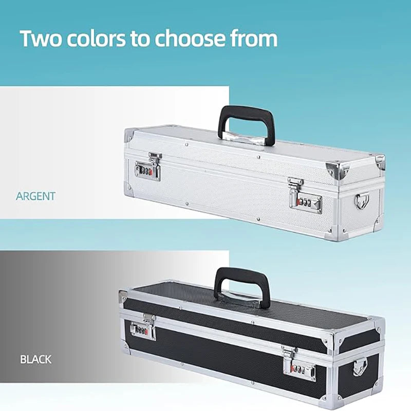Multi-functional Kitchen Cooking Chef Knife Storage Case Knives Holder Aluminum Combination Lock Tools Case Knife Organizer