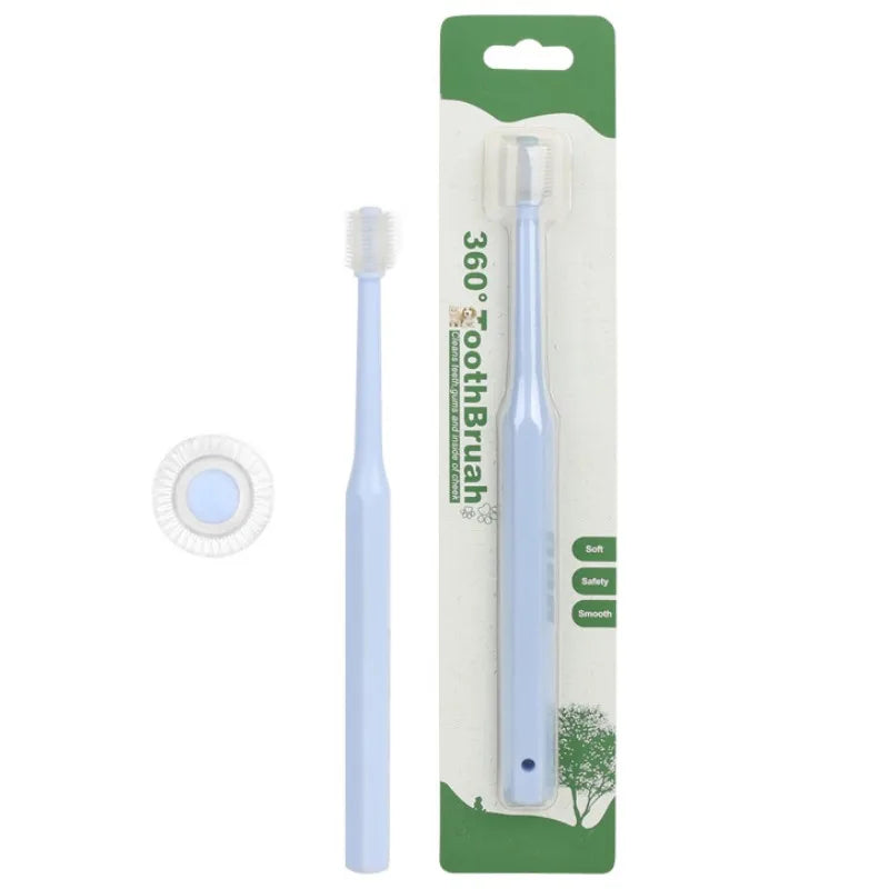 360-Degree Pet Toothbrush Dog Toothbrush Dog Teeth Cleaning Soft Bristle Cat Toothbrush Small Head Dog Toothbrush Pet Products