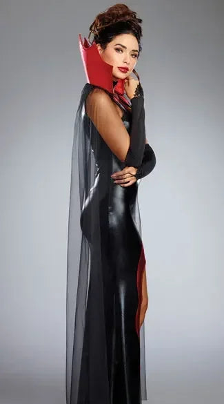 Halloween Costumes for Women's Adult Vampire Costume Witch Cosplay Carnival Fancy Party Dress