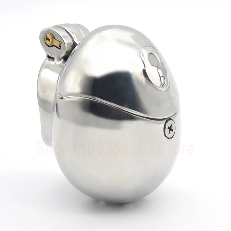 Stainless Steel Fully Restraint Male Chastity Devices With Thorn Ring,Scrotum Ball Stretcher,Metal Cock Cage,BDSM SexToy For Men
