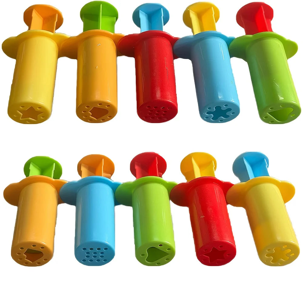 10/20/30/40 Pack Clay Dough Tool Set Play Dough Non Toxic Modeling Dough Extruder Set - Various Colors