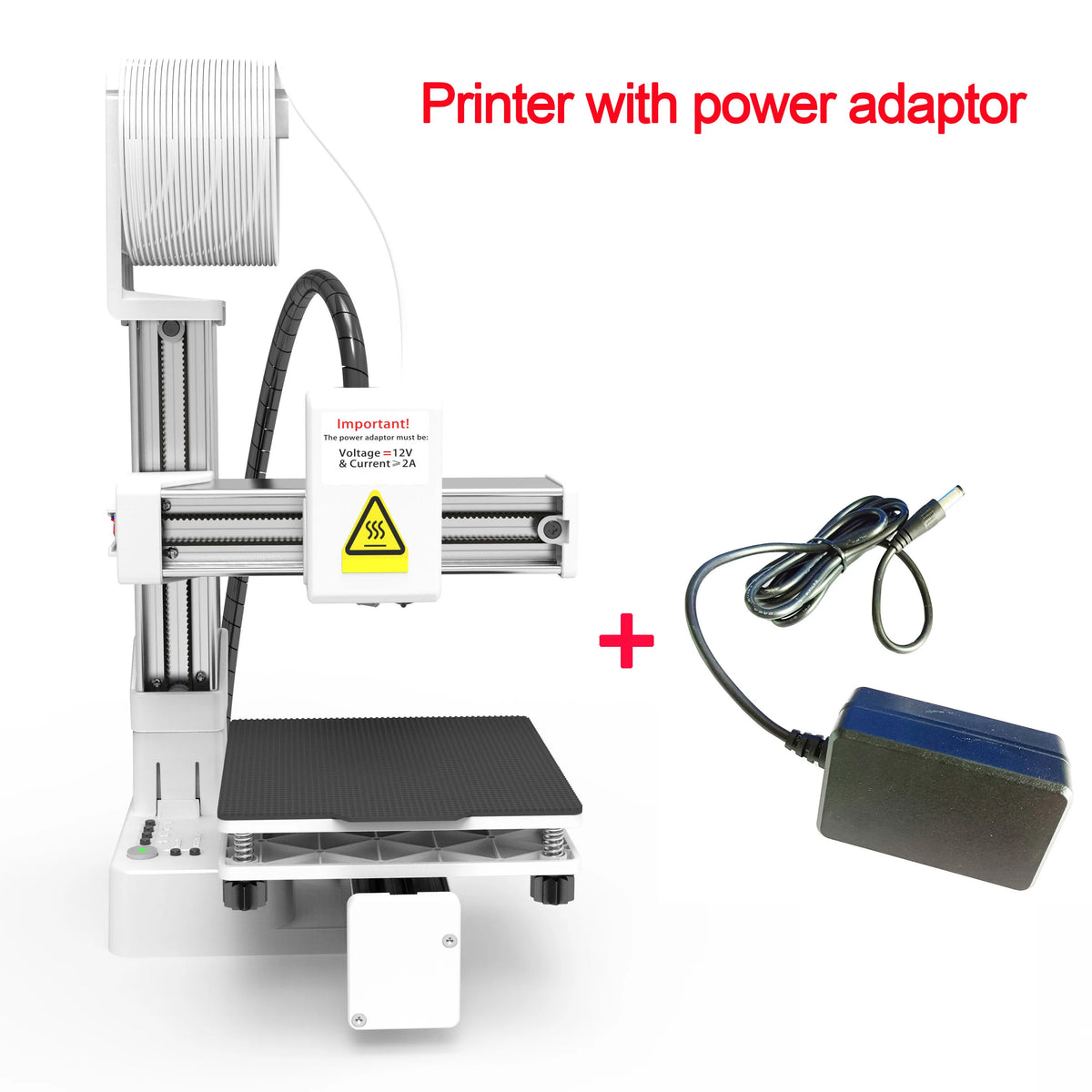 EasyThreed 3D Printer  Entry Level  Compatible with PLA TPU 1.75mm Filament  include Power Adaptor.