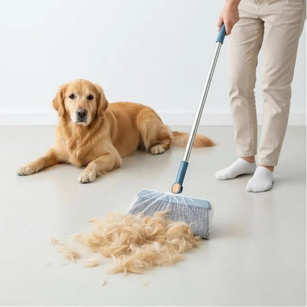 50/100pcs Disposable Broom Cover Portable Non-woven Fabric Dust Cover Dust Adsorption Electrostatic Clean The Broom Cover