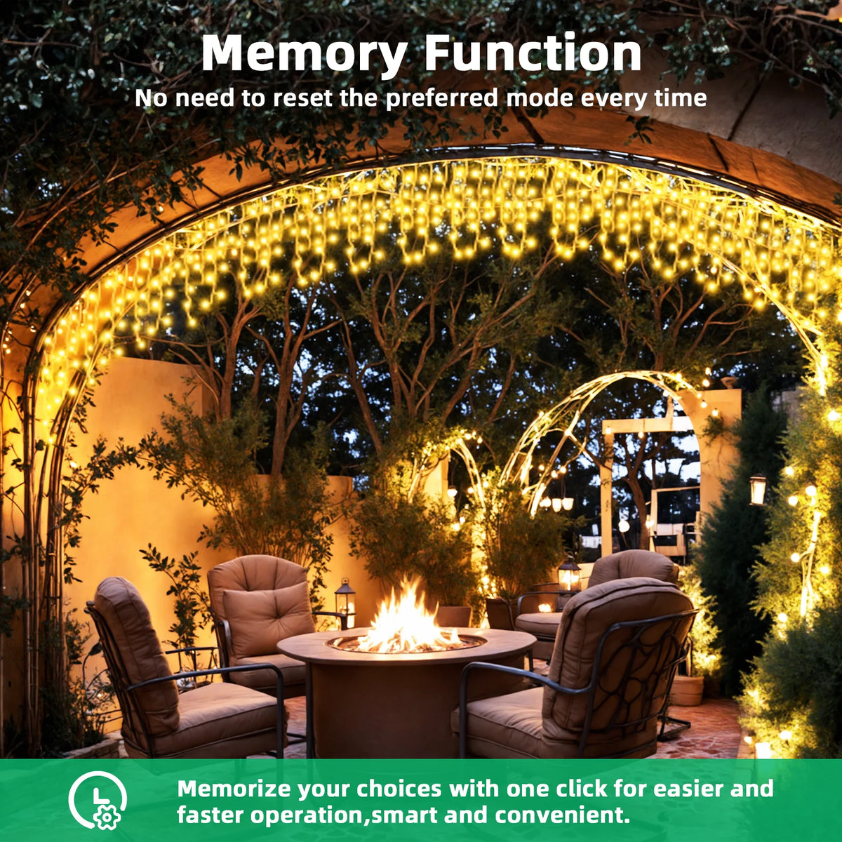 17M/10M/7.5M String Lights LED Fairy Garland Christmas Lights Waterproof Snowproof 8 Modes DIY Lamp Decoration for Home Garden Wedding Birthday Party New Year Street with 10 Cable Ties (15cm Each)
