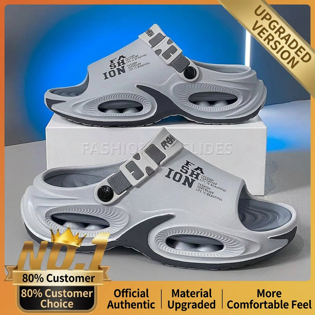 Men Sandals Slip On 2 in 1 Summer Outdoor Thick Sole Non Slip Waterproof Driving Shoes