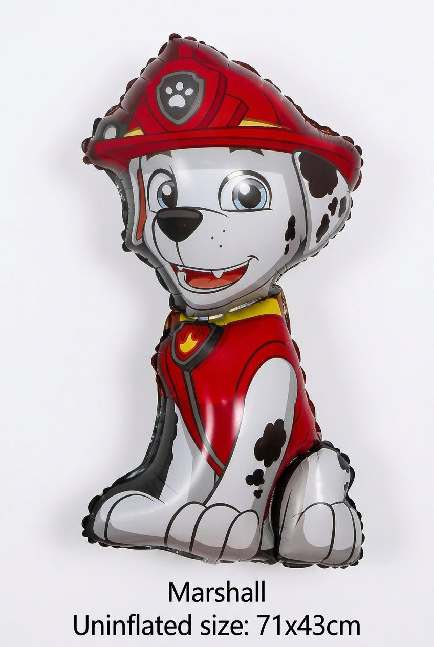 8pcs New Cartoon PAW Patrol Birthday Decoration Supplies Balloon Set with Chase Marshall Skye Foil Ball for Children's Party