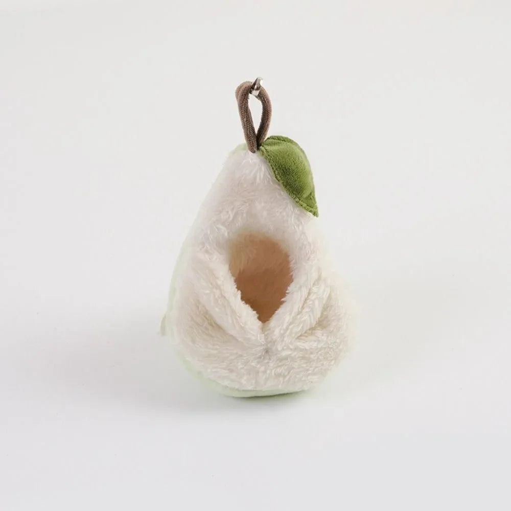 Hamster Cage Plush Hamster Hammock Warm Soft Winter Pet Nest Pear-Shaped Comfortable Sugar Glider Hideout Cage Decoration