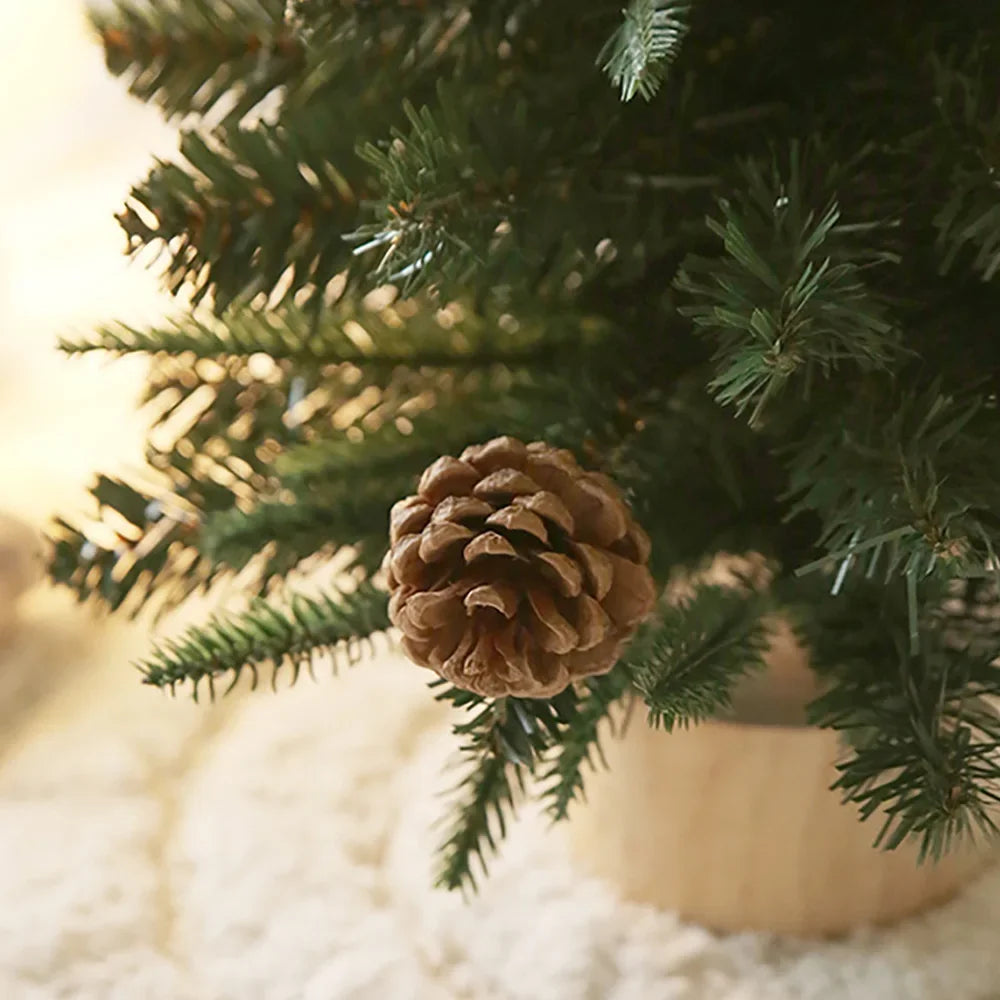 40/60CM Christmas Tree Desktop Mini Xmas Trees For Home Decoration Children DIY Handicraft New Year Christmas Ornament