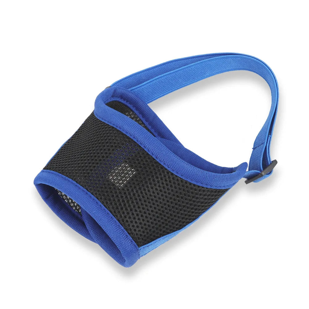 Dog Muzzle Anti-Barking Pet Adjustable Anti-Bite Puppy Breathable Soft Dog Mouth Cover Elastic Strap Pet Supplies Basket Muzzle