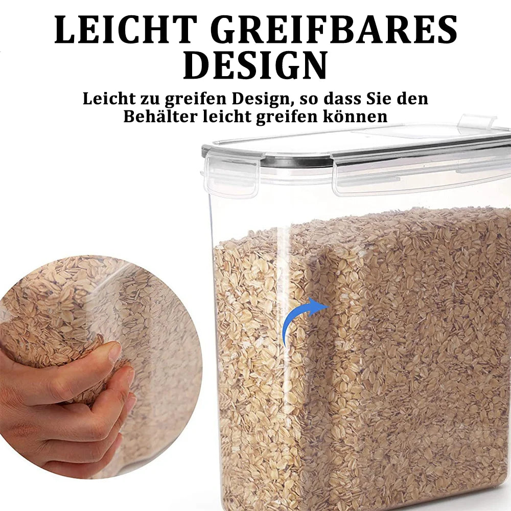 Airtight Food Storage Containers With Lid 4/8/12Pcs Storage Jar Cereal Dispenser Kitchen Organizer Transparent Sealed Tank