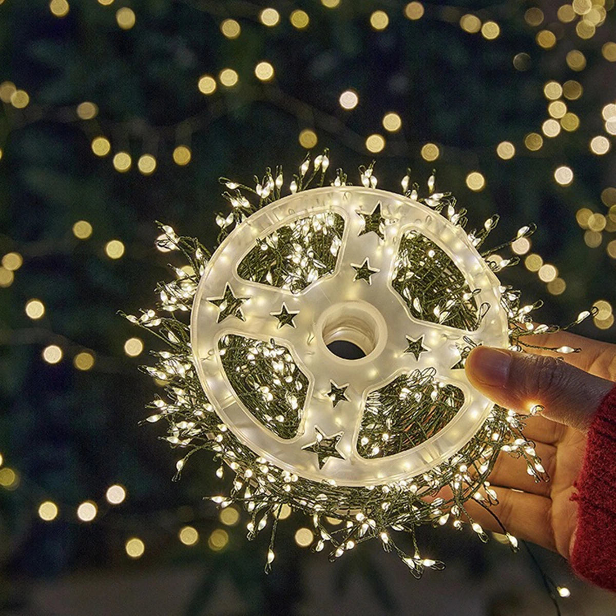 30M-100M Firecracker String Lights Christmas Garland LED Cluster Fairy Light For New Year Christmas Tree Wedding Garden Party Decoration