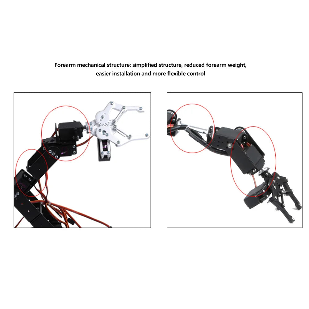6DOF Robot Mechanical Arm Clamp Claw Kit DOF Manipulator Industrial Robot Parts