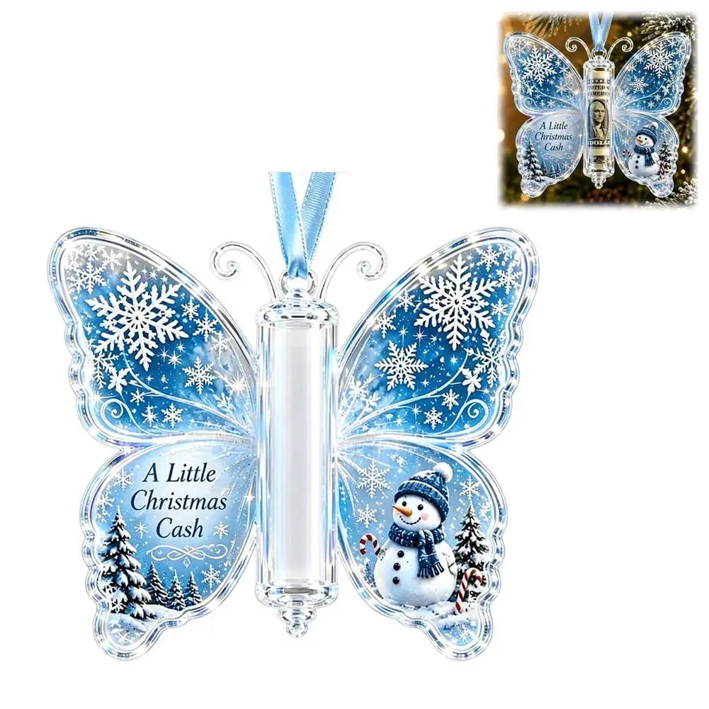 Christmas Hanging Decoration Hanging Christmas Cash Gift Ornament Acrylic Christmas Ornament Acrylic Holiday Party Decoration
