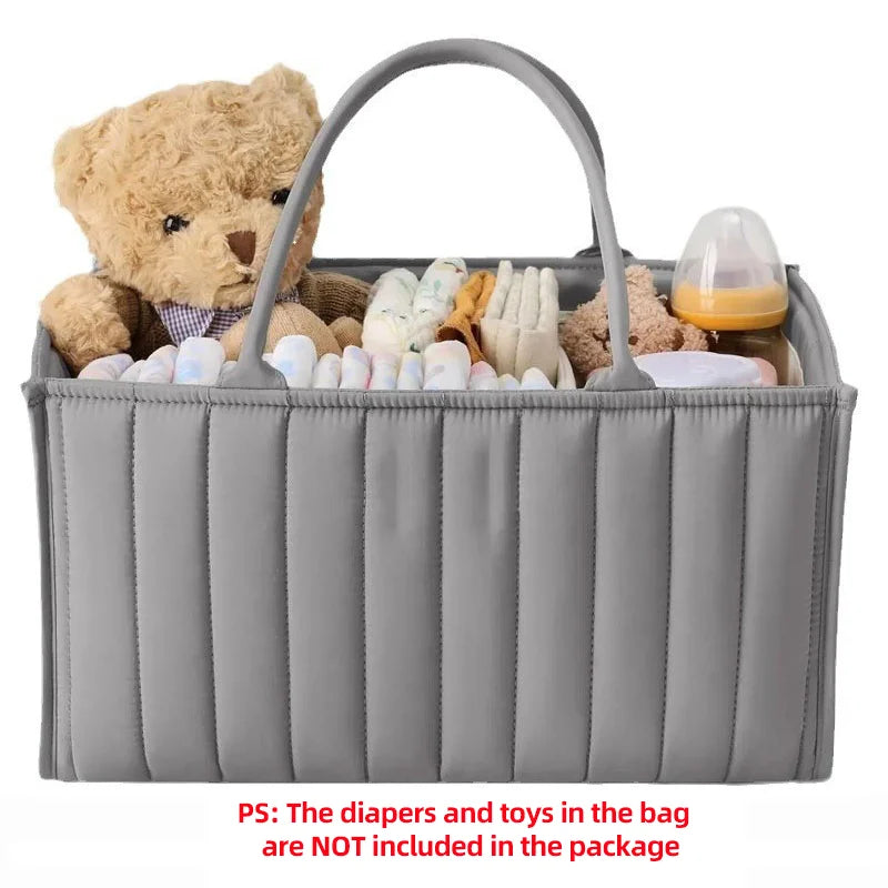 PANGDUBE Baby Diaper Bags Diaper Stackers & Caddies Nursery Organizer Basket Diaper Storage for Baby Things Mom Bag Nappy Bag