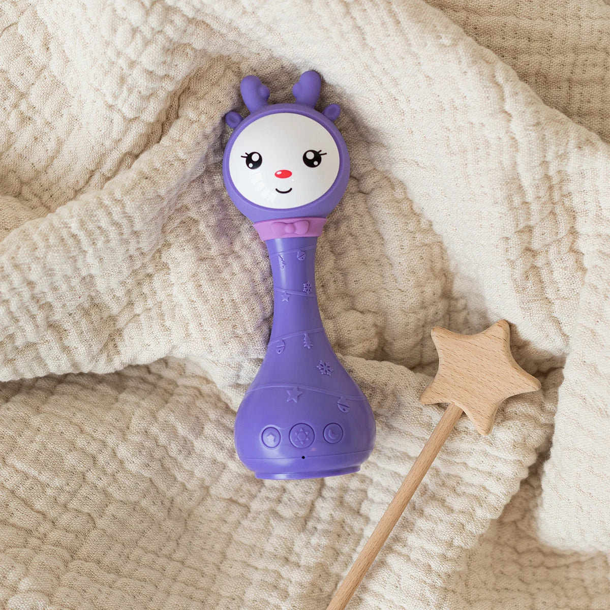 Baby Music Teether Rattle Toy for Child 0-24 Education Mobile Kids Bed Bell Newborn Stroller Crib Infant Pacifier Tear