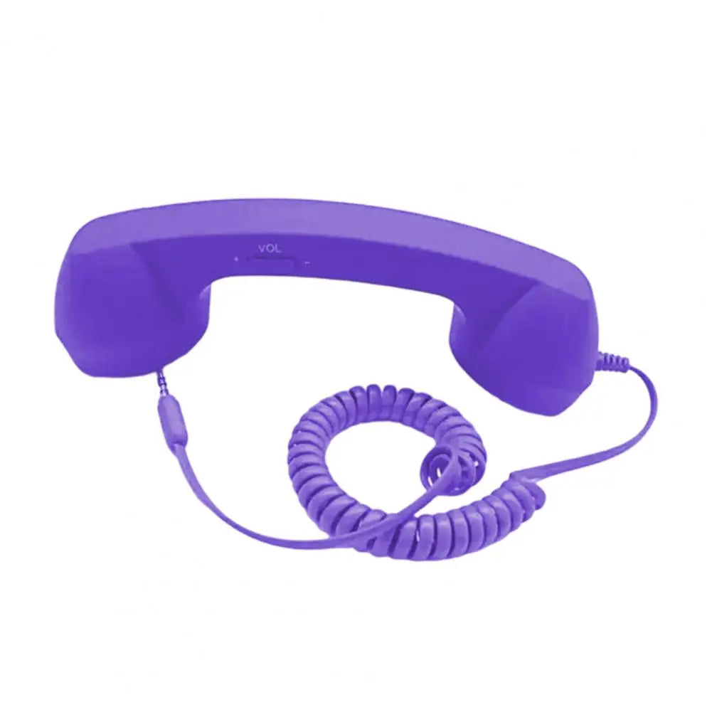 Telephone Handset Retro Phone Handset with 3.5mm Jack Universal Smartphone Receiver Vintage Cellphone Microphone Speaker