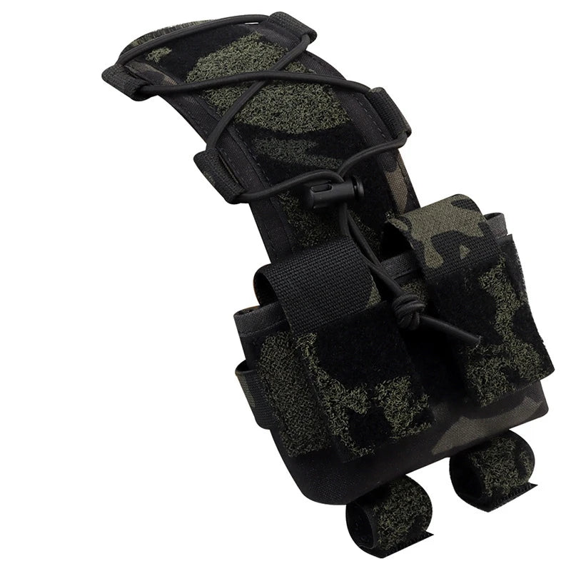 MILITARY Tactical Helmet Pouch Battery Box Counterweight Pouch Remote Battery Helmet Accessory Storage Bag with Hook Loop for Fast Helmet