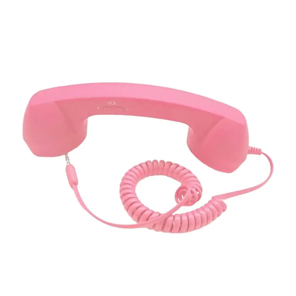Telephone Handset Retro Phone Handset with 3.5mm Jack Universal Smartphone Receiver Vintage Cellphone Microphone Speaker