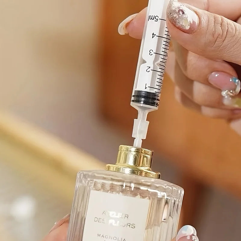 10/20pcs 5ml Syringe Plastic Perfume Dispenser Tool Refills Cosmetics for Quantitative Distribution of Refillable Bottles