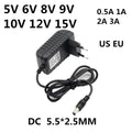 AC 110-240V DC 5V 6V 8V 9V 10V 12V 15V 0.5A 1A 2A 3A Universal Power Adapter Supply Charger Adaptor EU US for LED Light Strips