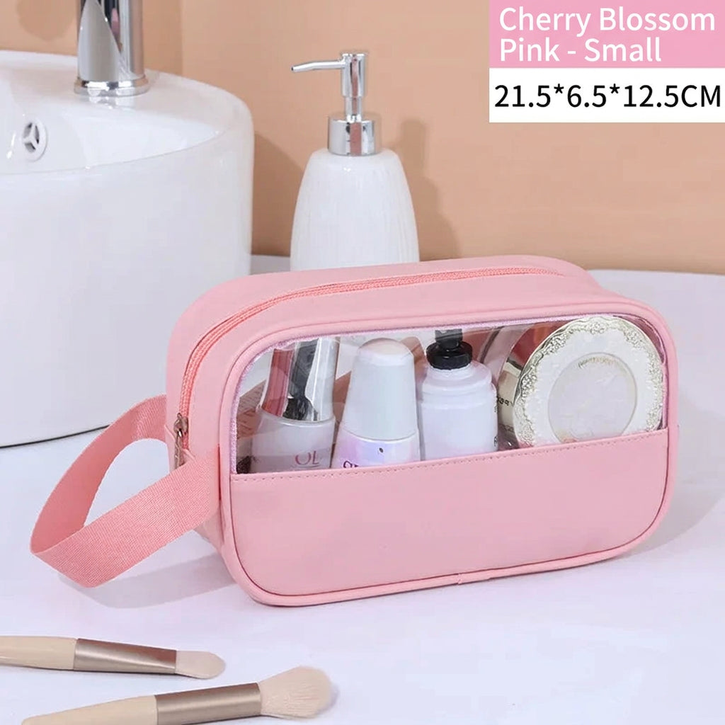 Portable Travel cosmetic bag Women Transparent Makeup Bag Large-Capacity Bath Wash Bags Multifunction Waterproof Storage Case
