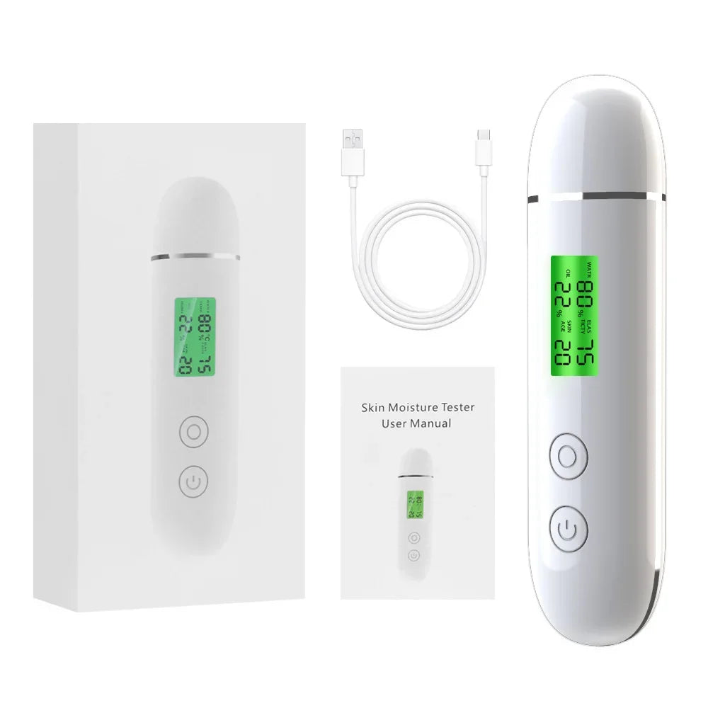 Skin Hydration Monitor Tester, Skin Analyzer Machine Professional, For Accurate Monitoring Of Skin's Oil And Moisture Levels
