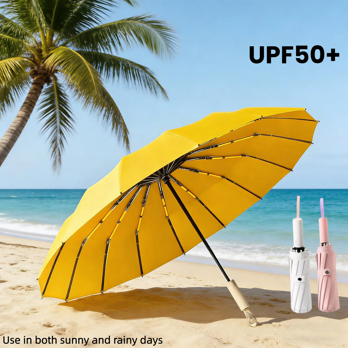 Super Strong Windproof Automatic Umbrella for Men and Women 72 Bone Large Rainproof Sun UV Protection Folding Rain Umbrellas