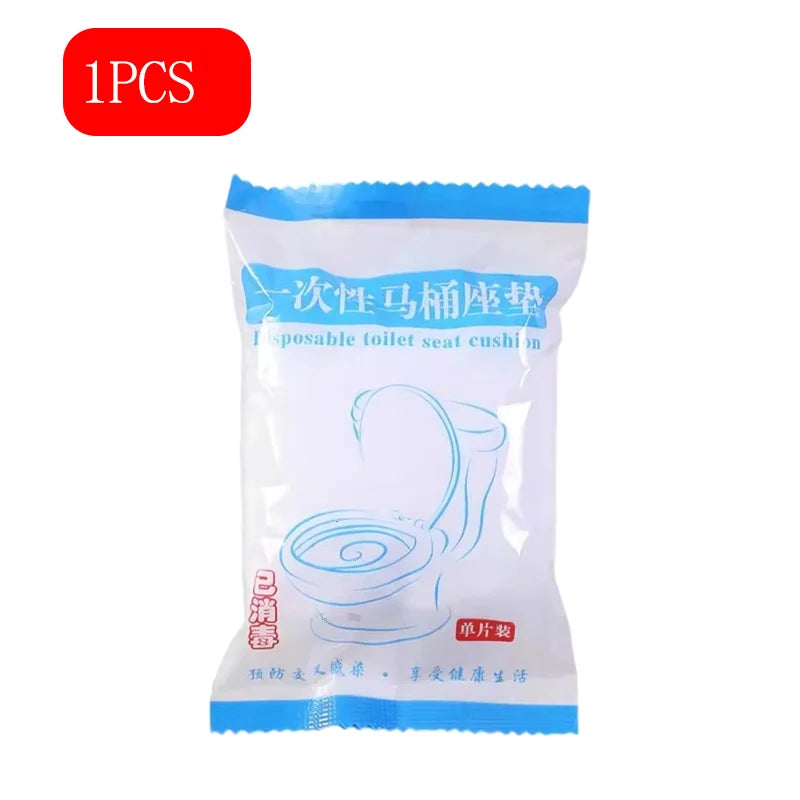 Portable Disposable Toilet Seat Cover Waterproof Safety Non-woven Toilet Seat Pad for Travel Hotel Toilet Bathroom Accessories