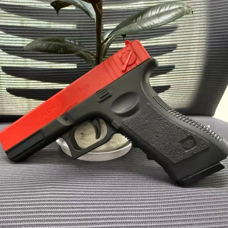 Toy Gun High Quality Soft Bullet Air Gun Manual G17 Glock Toy Gun Lower Magazine Laser Outdoor Sports Game Children Gift