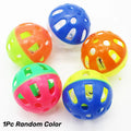 Jingle Bell Ball Cat Toy Plastic Rattle Chew Scratching Ball Interactive Cat Training Toy Pet Supplies