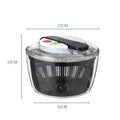 3L Salad Spinner Large Salad Sowl With Lid One-handed Easy Press Salad Spinner Washer Dryer Drainer Mixer JT249