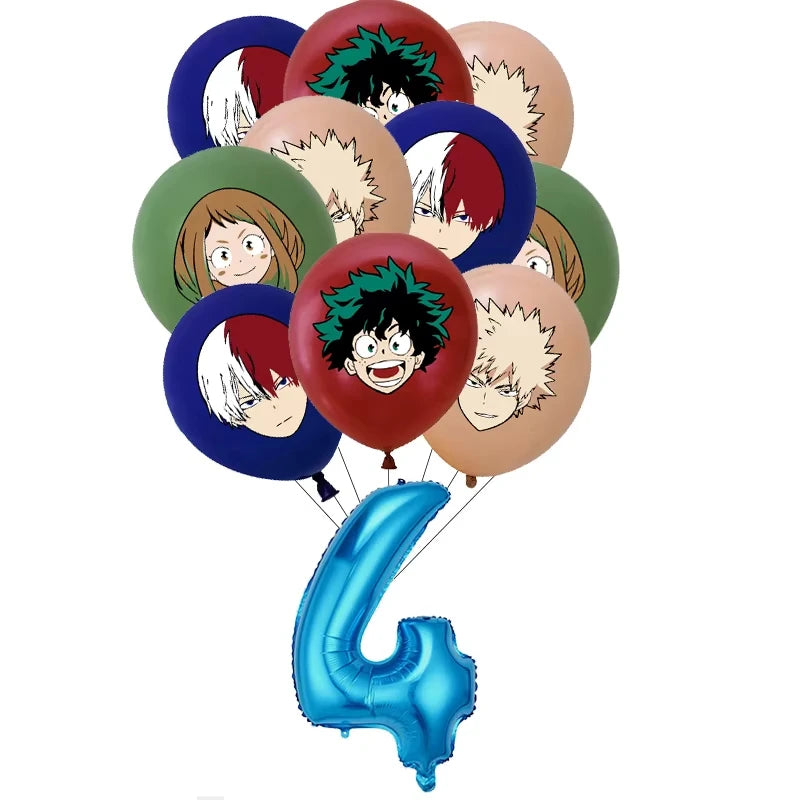 My Hero Academia Birthday Party Decoration Disposable Tableware Cup Plate Balloon Backdrop Banner Kid Favor Baby Shower Supplies
