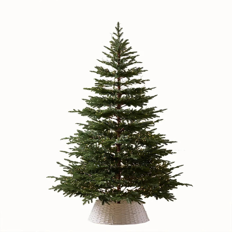 2.1M Pure PE Christmas Tree Minimalist Style Christmas Decor Artificial Tree for Home Living Room Indoor Christmas Atmosphere