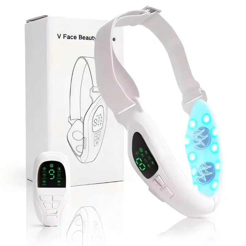 V Face Double Chin Remover & Gua Sha Massage Tool Electric Face Skin Lifting Firming Beauty Device Double Chin Reducer