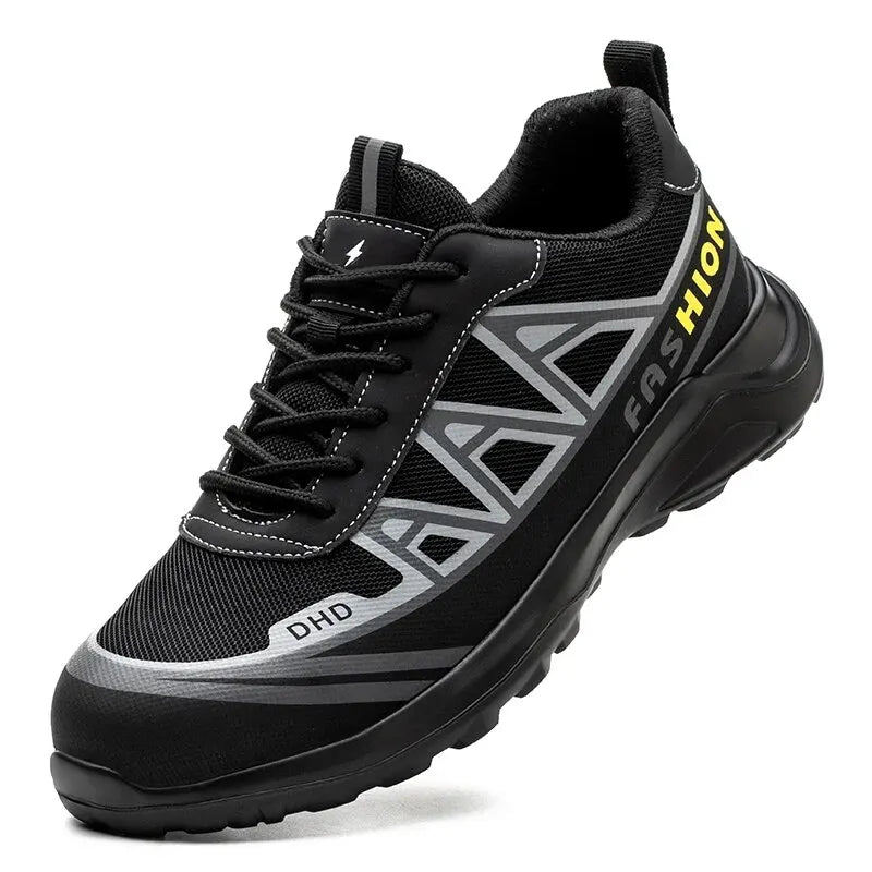 Safety Shoes Man For Work Safety Boots Indestructible Construction Shoes Steel Toe Protective Men's Work Shoes Anti-Stab Boots