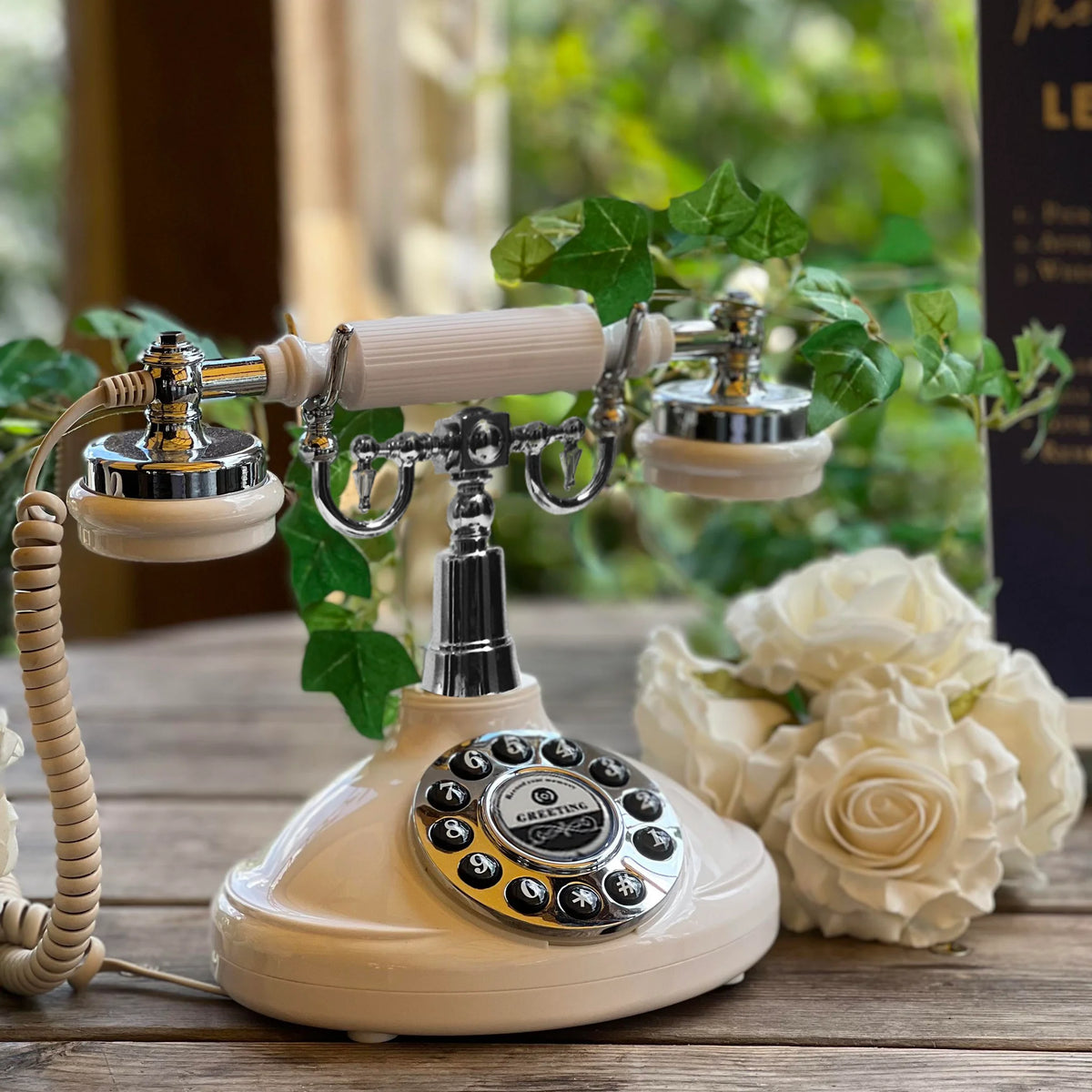 Voice Guestbook Phone Wedding Telephone Classic Retro Craftsmanship Recording Guestbook For Confessional Wedding Birthday Party