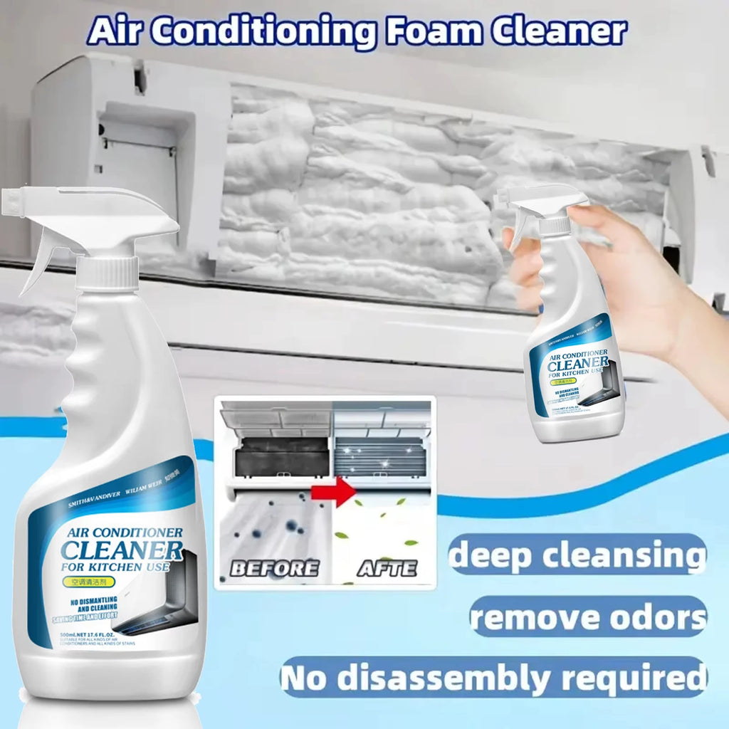 500ml Air Conditioner Cleaner Foam Spray Powerful Deodorizer Professional Deodorization Home Deep-Cleaning Foaming Multi-Cleaner