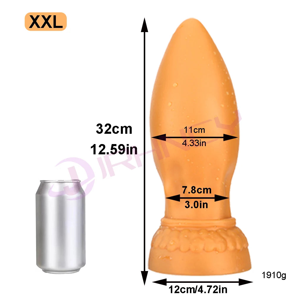 S-XXL Huge Anal Plug Dildo Sexytoy for Women Men Soft Silicone Big Butt Plug Fisting Anal Dilation Prostate Massage Masturbation