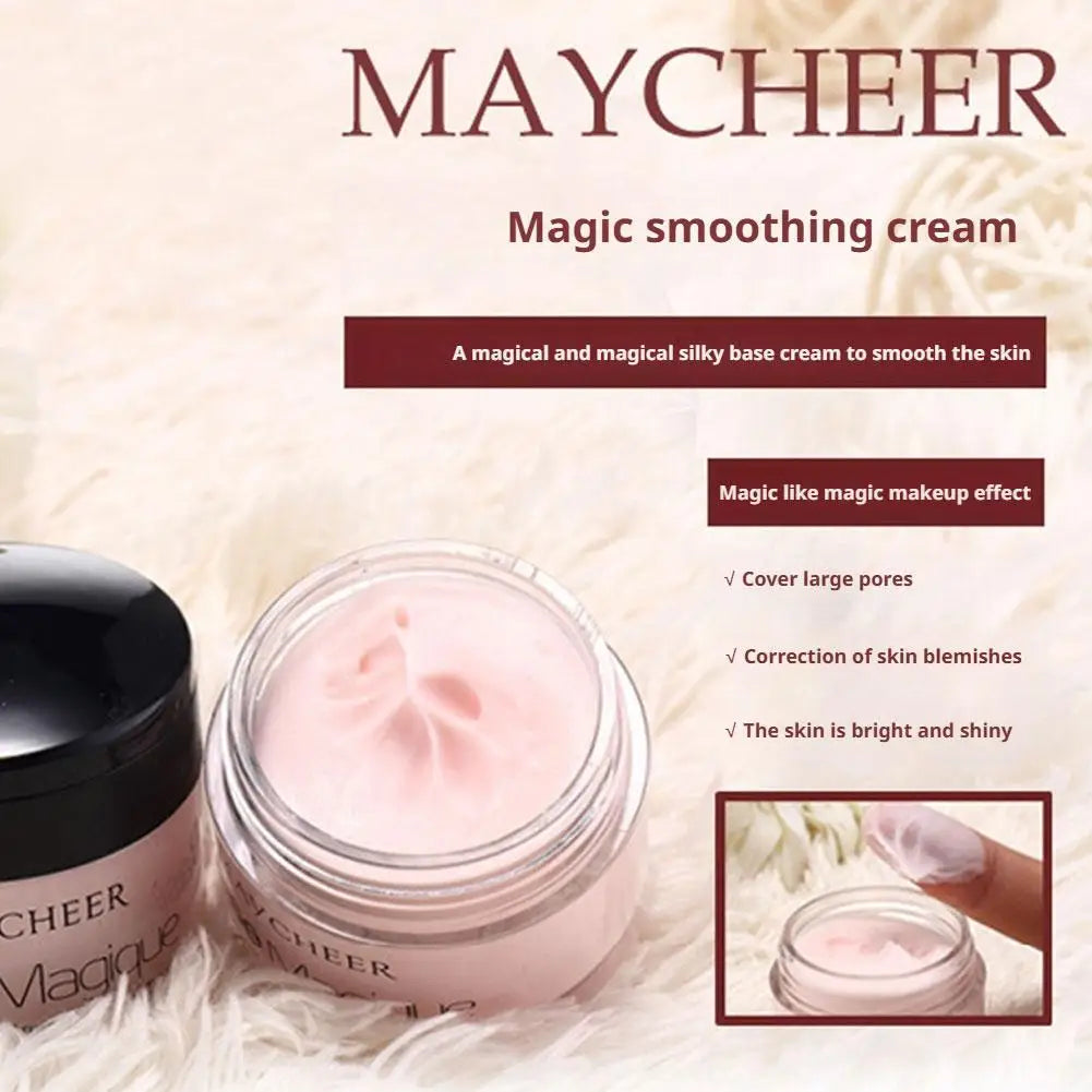 MAYCHEER Base Magique Transforming Smoothing Makeup Primer Pore Invisible Cream Moisturizing Even Skin Tone Brightening Cosmetic