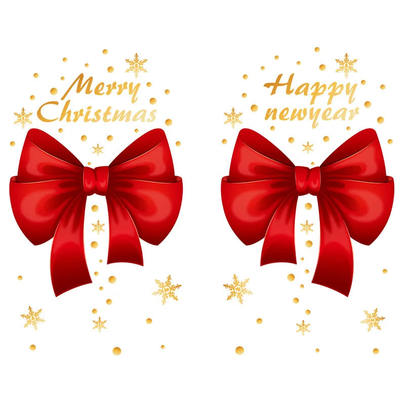 Merry Christmas Window Stickers Wall Sticker Xmas Decals Christmas Decorations For Home Shopping Mall Store Office Window