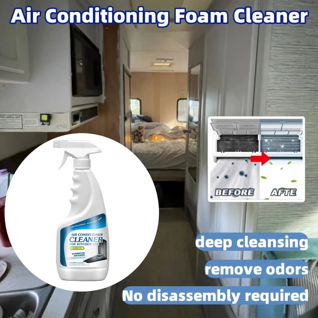 500ml Air Conditioner Cleaner Foam Spray Powerful Deodorizer Professional Deodorization Home Deep-Cleaning Foaming Multi-Cleaner