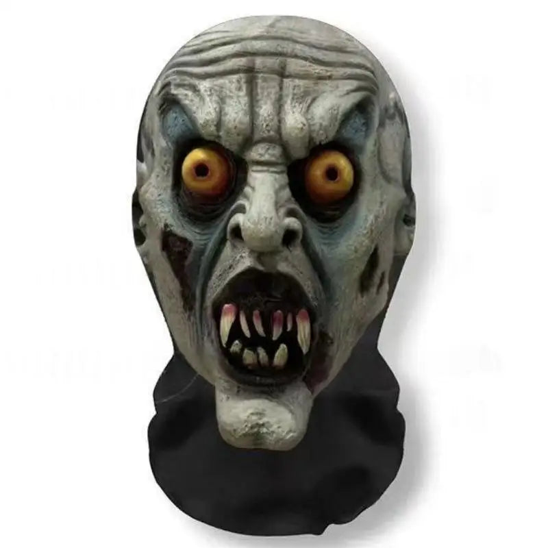 1Pcs Halloween Skull Mesh Printed Head Cover, Sun-Protective And Breathable Face Mask With Visibility, Festival Party Head Cover