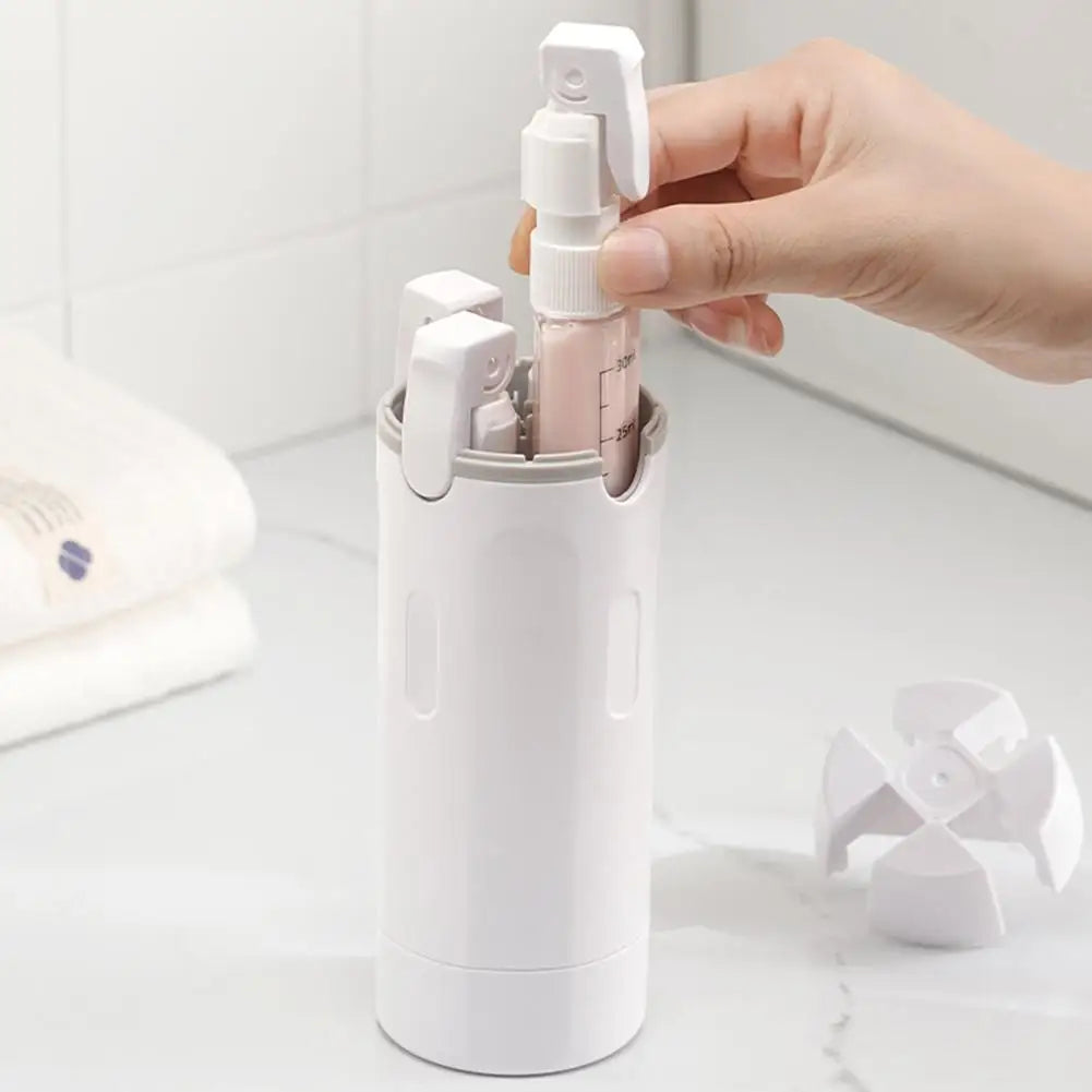 4 In 1 Travel Dispenser 4pcs Travel Bottles Leak Proof Leakproof Travel Container For Perfume Shampoo Conditioner Lotion 30ML
