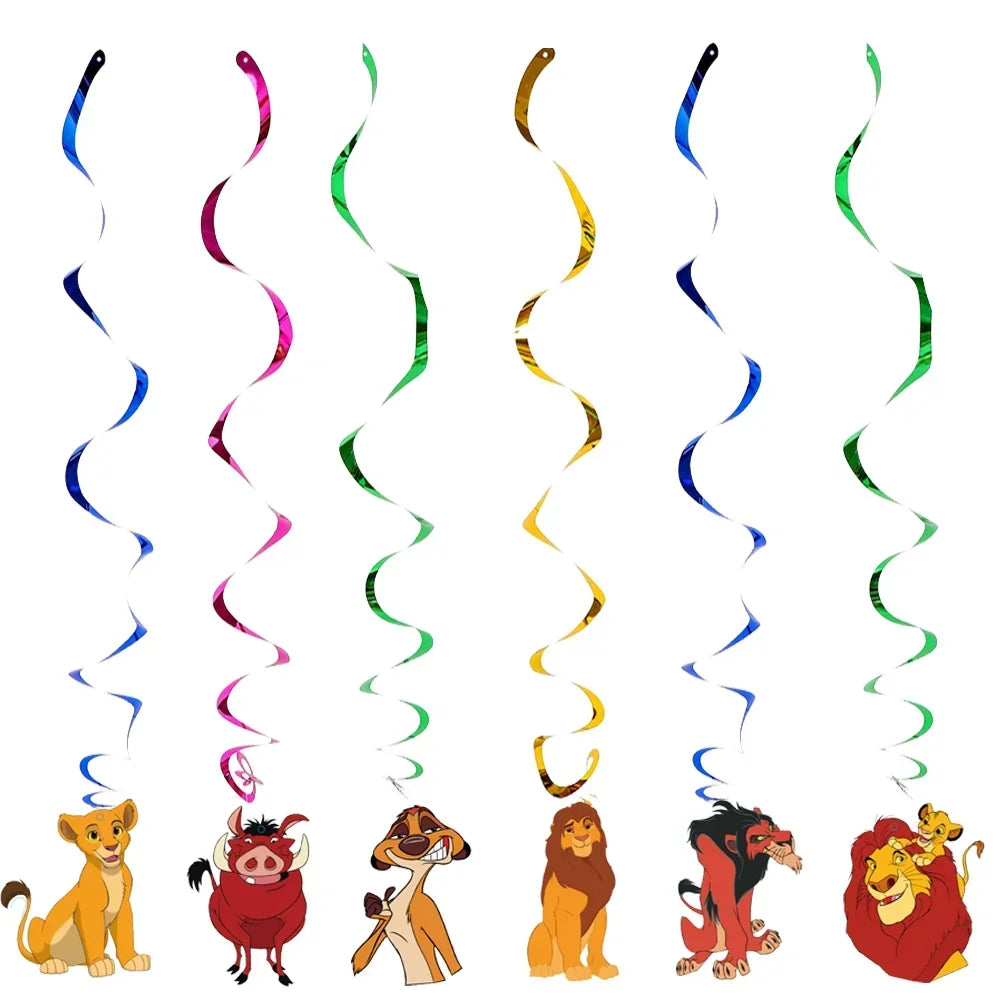 Simba Lion King Birthday Party Decorations Disposable Tableware Balloon Tablecloth Napkin Cup Cake Topper for Kids Baby Shower