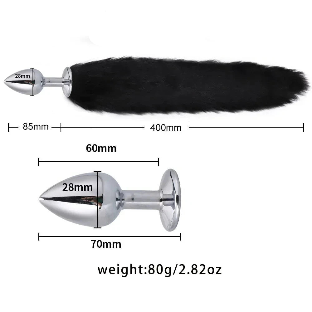 NEW 3pcs Halloween Party Cos Plush Animal Ear Animal Tail Suit Fox Ear Wolf Ear Headband Tail Accessories Cat Head Bell Collar