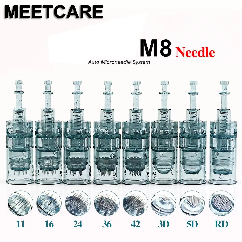 M8 Needle Cartridges for M8 Derma Micronneedle Pen Mesotherapy Microneedling 11pin 16pin 24pin 36pin 42pin 5D