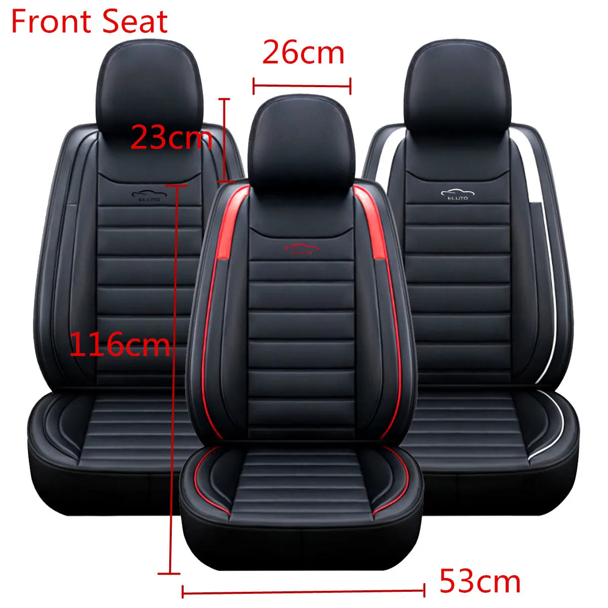 5 Seats Universal Car Seat Cover PU Leather Car Seat Cushion Full Surround Protective Pad Fits Car SUV Truck Seat Accessories
