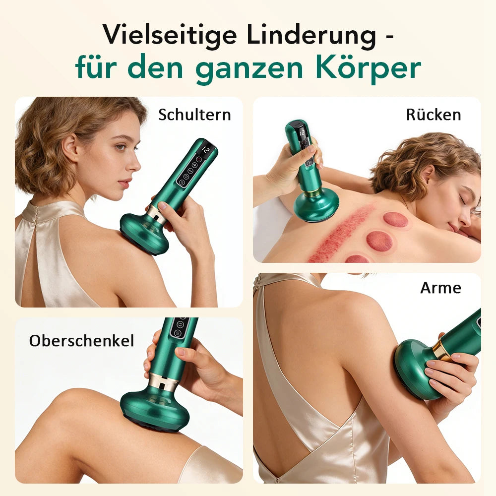 Intelligent Suction Medical Cupping Set Beauty Massager Glass Jars Anti Cellulite Cupping Vacuum Slimming Guasha Massage