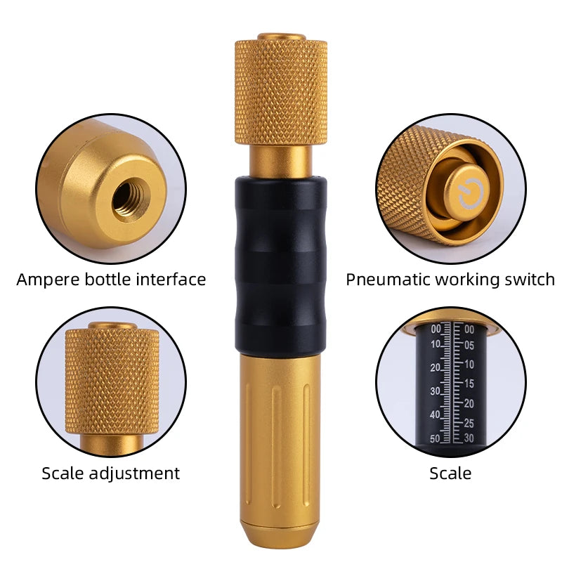 LESEN 0.3/0.5ML Adjustable Pressure Pen Meso Injection Gun Hyaluronic Acid Pen for Lip Filler Acid Syringe Atomizer Reduce